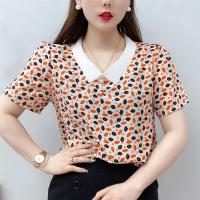 2021夏季新款短袖t恤上衣女中年妈妈洋气时尚体恤衫气质百搭小衫