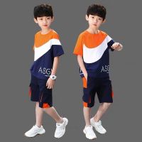 男童夏装套装2021新款中大童男孩夏季帅气短袖两件套韩版潮