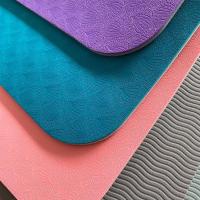 tpe材质加宽80cm瑜伽垫双色初学者无味防滑垫健身垫