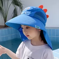 儿童防晒帽防紫外线遮阳帽太阳帽男童夏季新款帽子女童宝宝渔夫帽