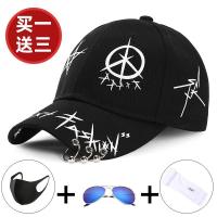 帽子男韩版潮ins鸭舌帽夏天百搭女休闲棒球帽防晒遮阳帽学生