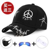 帽子男韩版潮ins鸭舌帽夏天百搭女休闲棒球帽防晒遮阳帽学生