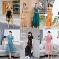 大码女装折扣妈妈装孤品 商场撤柜中年连衣裙