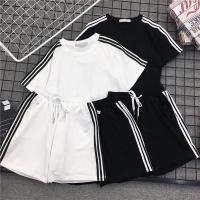 学生田径运动员体育运动服套装夏季短袖情侣休闲班服男女