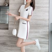 好质量连衣裙女2021新款女装夏装中长款韩版显瘦运动休闲裙子