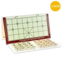 中国象棋套装折叠木盒棋盘便携式儿童学生校培训家庭实木相棋送书