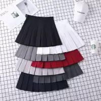 百褶裙女春秋黑色短裙西装料夏学生韩版高腰a字大码显瘦半身裙子