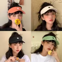帽子女新款百搭韩版夏季遮阳防晒空顶帽休闲户外太阳帽无顶鸭舌帽