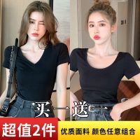 短袖t恤女ins风韩版色洋气显瘦性感修身简约短袖韩版短袖女上衣