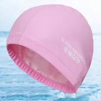 泳帽男女通用成人防水长发护耳透气泡温泉不勒头pu涂层游泳帽