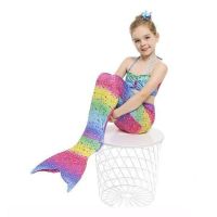 美人鱼衣服鱼尾巴衣服美人女公主裙美人鱼泳衣小女孩美人鱼套装