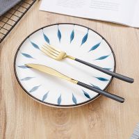 北欧ins西餐具牛排刀叉不锈钢勺子筷子家用刀叉勺三件套餐具套装