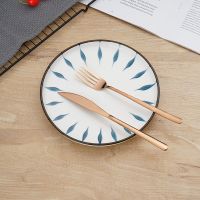 北欧ins西餐具牛排刀叉不锈钢勺子筷子家用刀叉勺三件套餐具套装