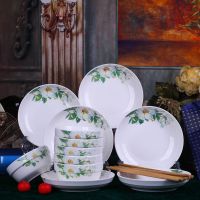 2-6人碗碟餐具家用陶瓷碗套装景德镇碗盘碗筷盘子 汤碗吃饭碗