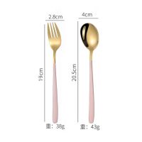 韩式ins不锈钢刀叉套装家用牛排餐具刀叉勺筷子家用西餐餐具