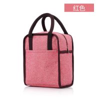 手提包加厚饭盒袋防水保温包饭盒收纳袋帆布带饭手提包妈咪包
