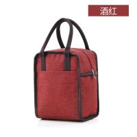手提包加厚饭盒袋防水保温包饭盒收纳袋帆布带饭手提包妈咪包
