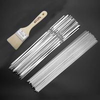 烧烤签子不锈钢家用圆扁签羊肉串烤肉签子户外全套用具烧烤针