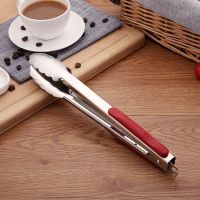 不锈钢食品夹子加厚食物夹煎烧烤夹牛排馒头面包烤肉夹自助餐