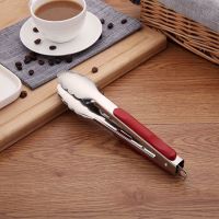 不锈钢食品夹子加厚食物夹煎烧烤夹牛排馒头面包烤肉夹自助餐