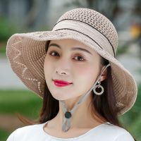 可水洗+折叠帽子女夏天防晒太阳帽大沿百搭渔夫帽户外遮阳帽