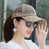 韩版棒球帽女夏季薄款网纱透气帽子户外出游遮阳帽时尚鸭舌帽