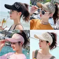 帽子女夏季空顶帽休闲韩版百搭新款防晒太阳帽鸭舌帽户外遮阳帽女