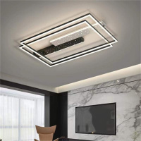 夕牧 2022新款客厅灯长方形大气家用现代简约北欧大厅灯轻奢led吸顶灯卧室餐厅组合搭配全屋广东中山灯具套餐