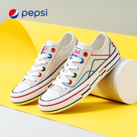 pepsi百事彩虹糖帆布女鞋秋季透气低帮百搭休闲布鞋板鞋女潮