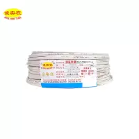 傻实在(SHASHIZAI 电线 国标阻燃铜平行 白色 100米 ZD-RVB-2*0.75 盘