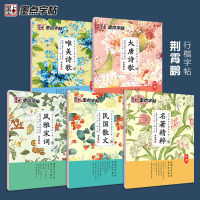 墨点字帖荆霄鹏行楷字帖入门临摹初学者成年硬笔书法字帖成人学生练字帖女生字体漂亮行楷清秀字帖适合女生练的字帖行书字帖 （荆