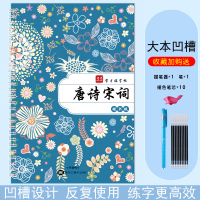 凹槽速成练字帖成人行书行楷书钢笔字帖硬笔男女生反复神器成年正楷字体临摹初学漂亮初高中大学生书法练习写字楷书手写连笔练习本