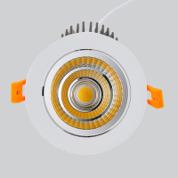 LED天花小射灯20304050w嵌入式筒灯家用客厅服装店吊顶背景牛眼灯 2寸3w 白面 开孔50-55 白光