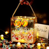 六一儿童节创意送男生女朋友生日礼物适合异地恋闺蜜情侣糖果礼盒 礼盒+千纸鹤糖+双棒棒糖