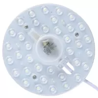 灯芯led板改造圆形灯盘片阳台灯面包灯珠模组磁铁 替换光源 白光12瓦带磁铁光源