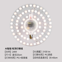 得邦LED吸顶灯灯芯 天猫精灵智能语音灯盘圆形改造灯板灯泡灯具 24W 直径23cm 无极调光调色 24w 其它