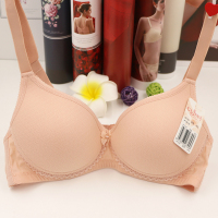 古今内衣专柜无钢圈胸罩薄海绵舒适透气特价清仓棉女文胸 杏色 70B