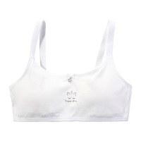 久岁伴女童内衣发育期小学生文胸小背心式防凸点一阶段胸罩10岁 3088白色 85A
