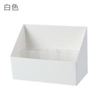 优思居镜柜化妆品收纳盒家用梳妆台护肤品整理盒桌面分格置物架 白色