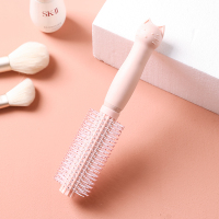 梳子卷发气垫气囊梳女士专用可爱长发按摩头皮经络顺发梳防静电 北欧粉-卷梳(卡通猫咪)