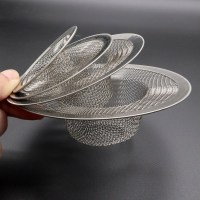 藤巢家用下水道过滤网地漏滤网浴室毛发防堵网不锈钢水槽洗手盆网 小号买1送1(发2个)