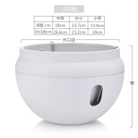 多肉吊兰室内悬挂花盆塑料懒人自吸水吊盆阳台大号绿萝储水垂吊盆 蓄水吊盆-灰白色 小