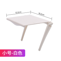 免打孔显示器置物架电视机支架屏幕路由器机顶盒架子收纳架挂架 小号屏幕支架一个装(白)