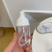 日式大容量分装瓶子按压式洗手液沐浴露洗发水便携替换空瓶乳液器 50ml小胖墩乳液瓶