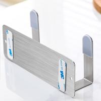 不锈钢锅盖架壁挂厨房置物架免打孔放锅盖的架子菜板案板砧板收纳 升级款架一个装(带防滑垫)