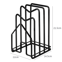 纳川切菜板架子座落地厨房粘板砧板案板架支架放锅盖收纳置物托架 黑色