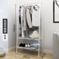 简易衣架落地卧室晾衣架室内衣帽架挂衣架子晒衣架衣服架收纳神器 白色 1个