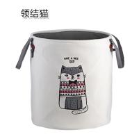 布艺脏衣篮换洗衣服收纳筐折叠脏衣服玩具收纳神器家用衣服篓框子 领结猫