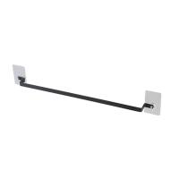 家用免打孔拖鞋架浴室壁挂置物架门后鞋子沥水毛巾架收纳神器鞋托 黑色(1个装)