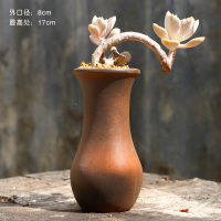 复古法师老桩盆 高桩盆陶瓷多肉花盆植物 粗陶盆陶土高盆特价 柴烧1(不包含植物) 中等